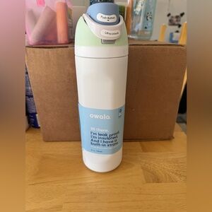 Owala 24oz White and Blue Insulated Water Bottle